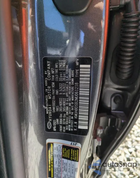 2021 Genesis Gv80 Base из США, поврежденный, VIN KMUHBDSB2MU061218